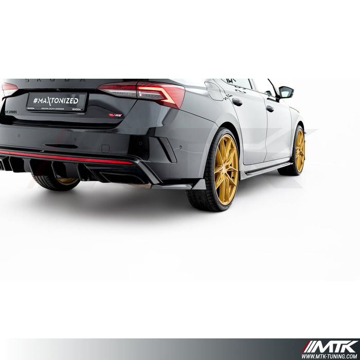 Lames latérales arrière Maxton V8 Skoda Octavia RS MK4 Berline break Phase 2 2024>